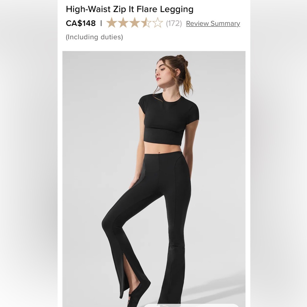 ALO Yoga Black Flare Leggings